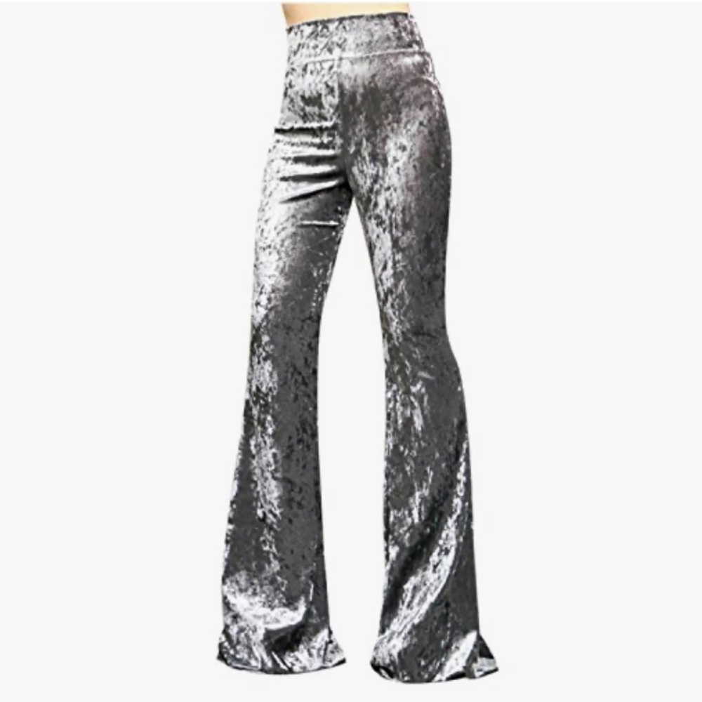 Velvet Flare Leggings 🩶